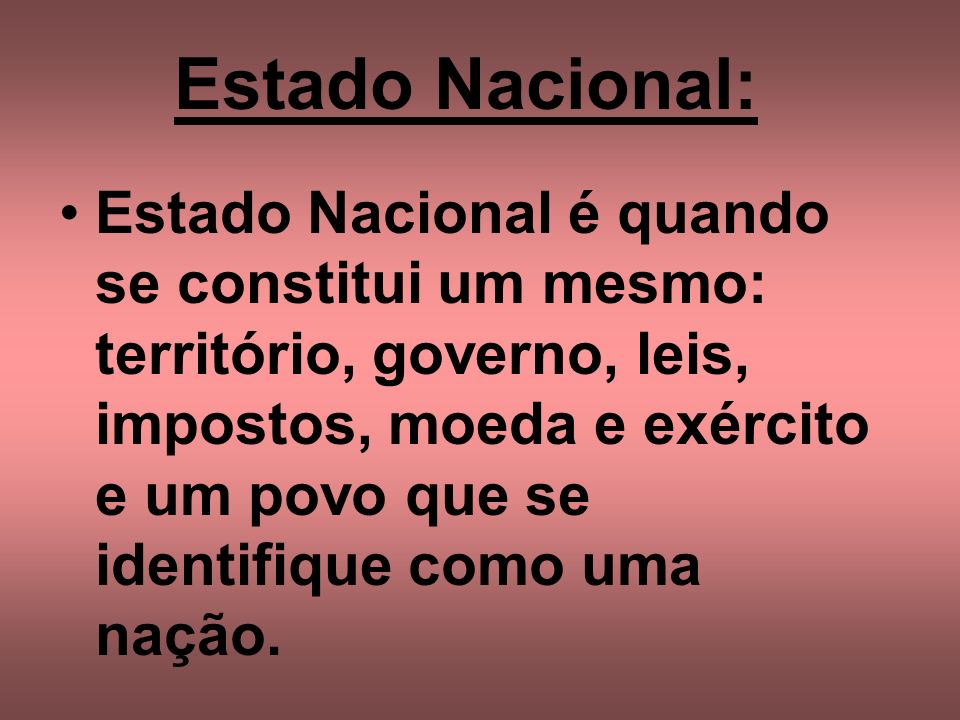 Estado Nacional: