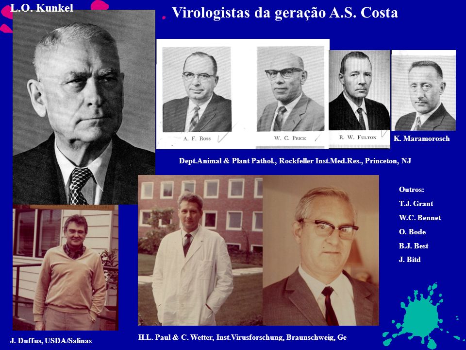 Virologistas da geração A.S. Costa