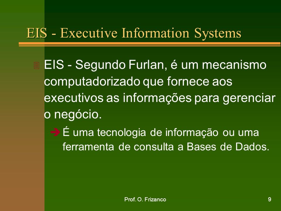 EIS - Executive Information Systems