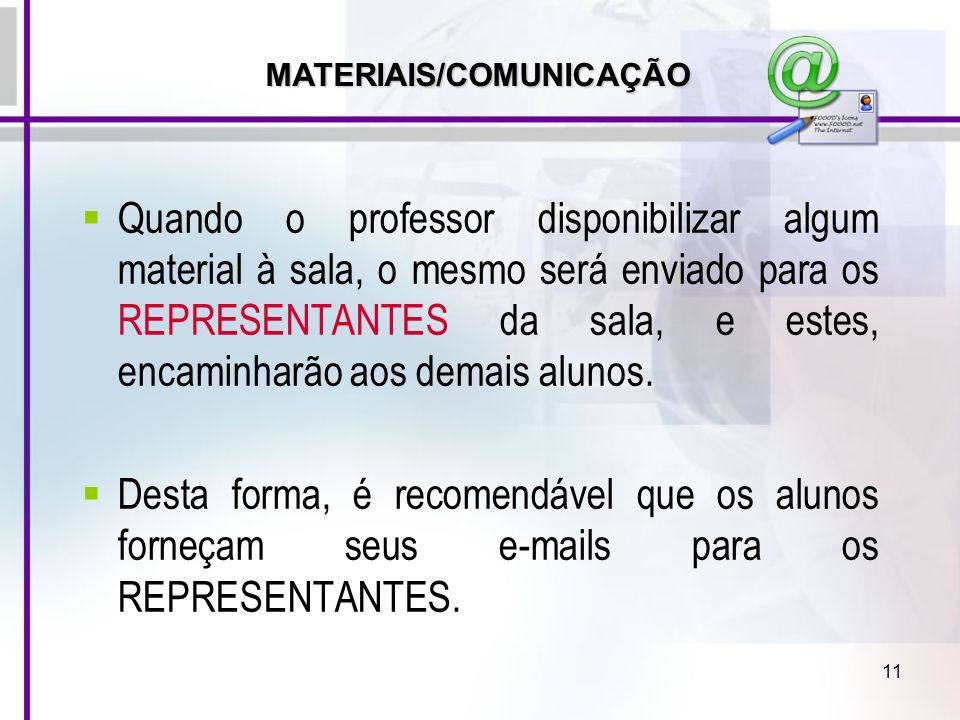 MATERIAIS/COMUNICAÇÃO