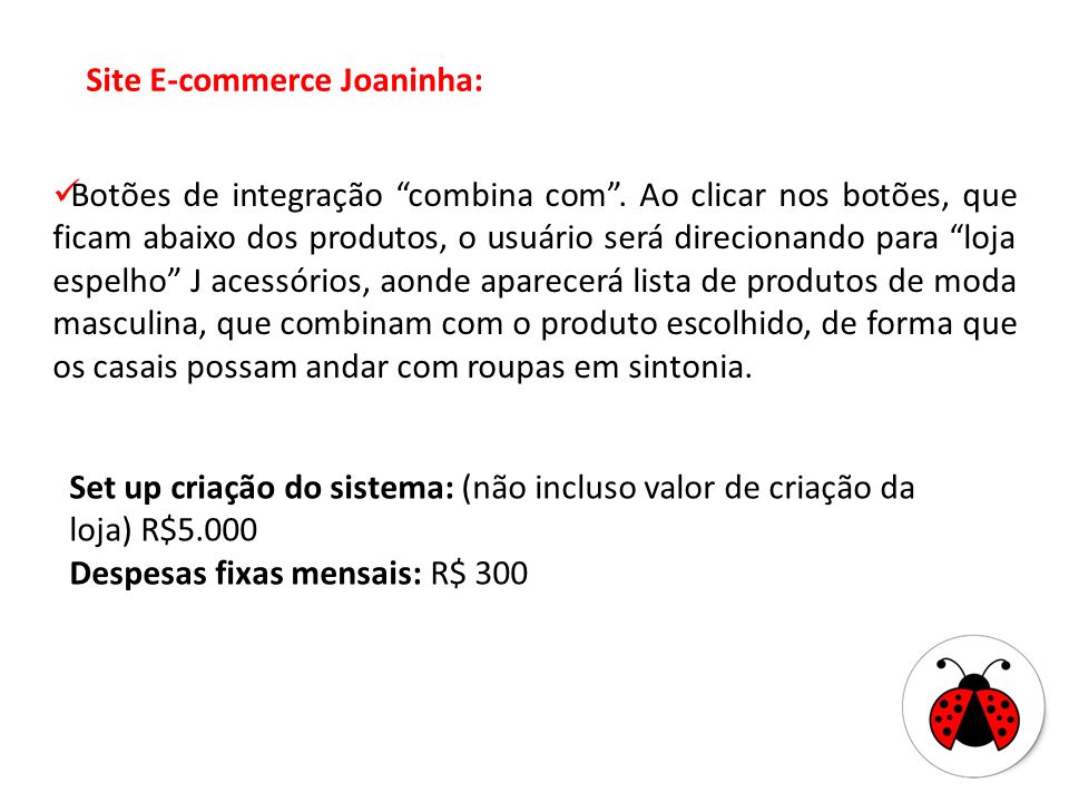 Site E-commerce Joaninha: