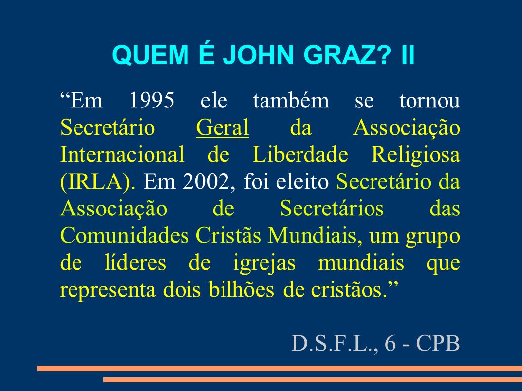 QUEM É JOHN GRAZ II