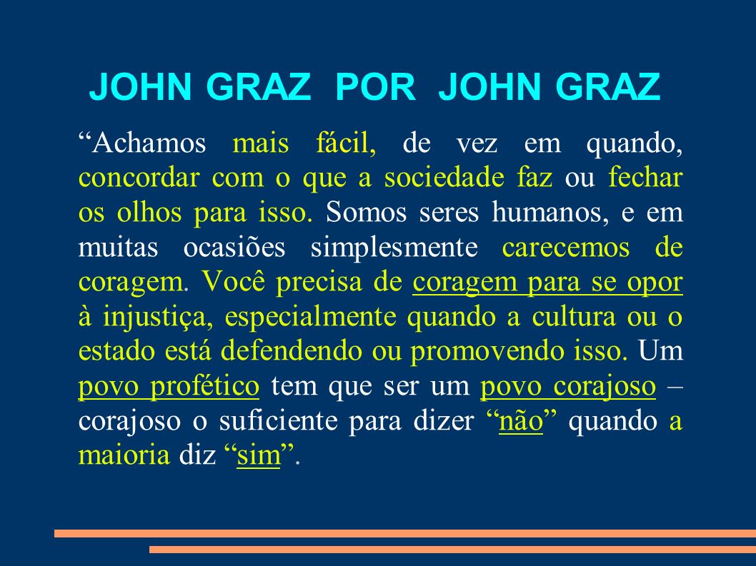 JOHN GRAZ POR JOHN GRAZ