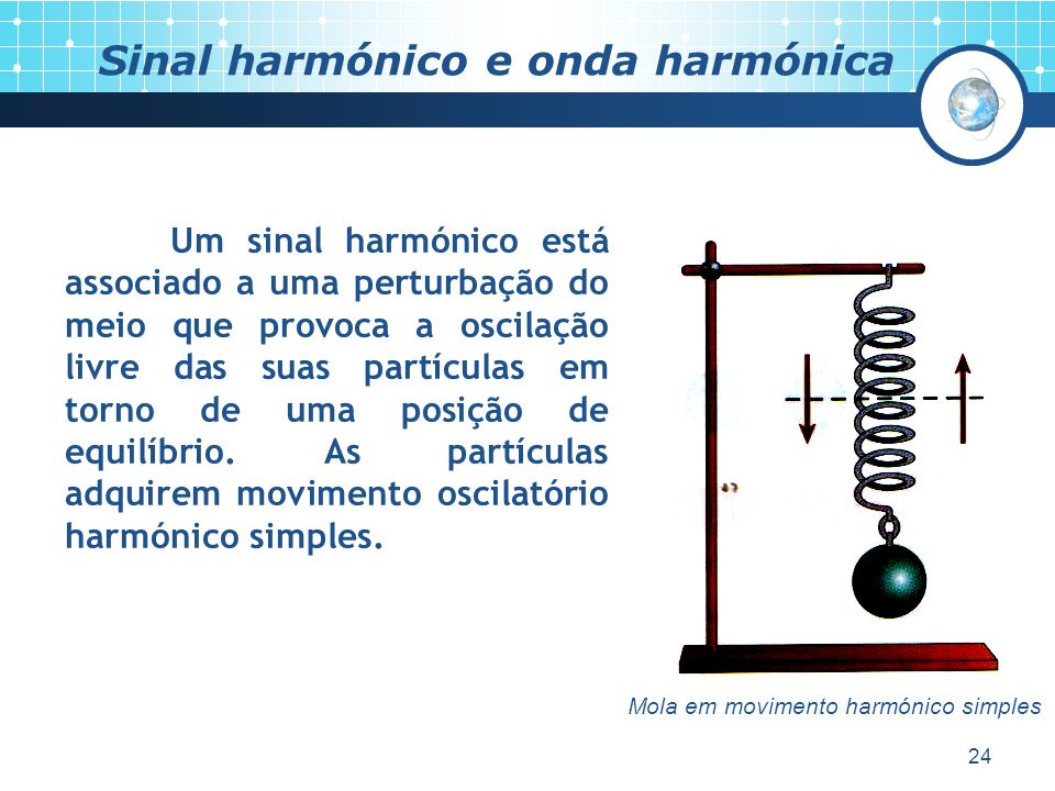 Sinal harmónico e onda harmónica