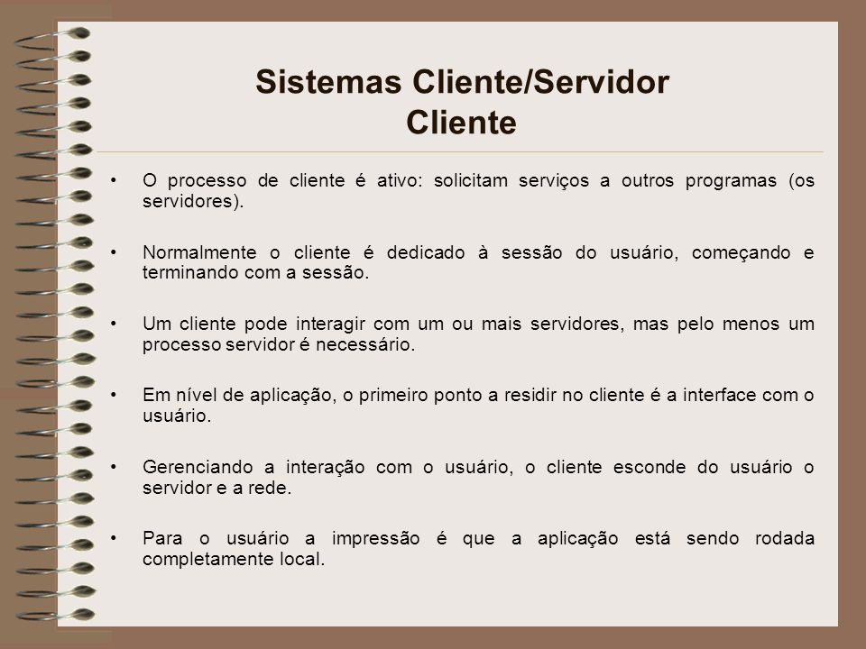 Sistemas Cliente/Servidor Cliente
