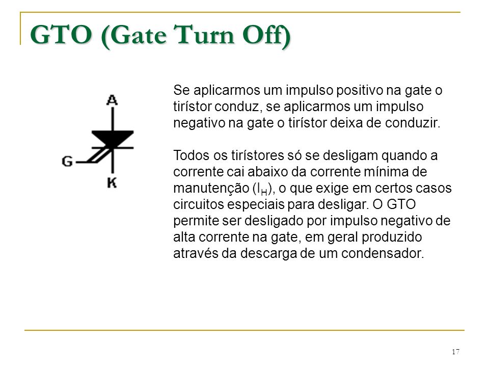 GTO (Gate Turn Off)