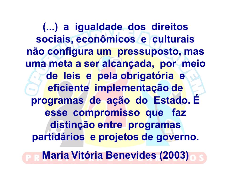 Maria Vitória Benevides (2003)