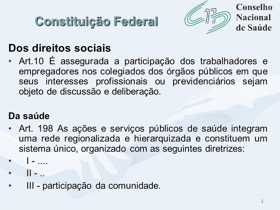 Constituição Federal Dos direitos sociais