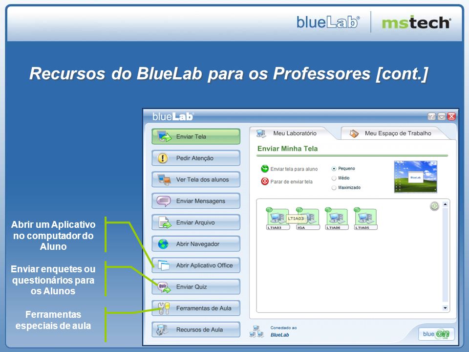 Recursos do BlueLab para os Professores [cont.]