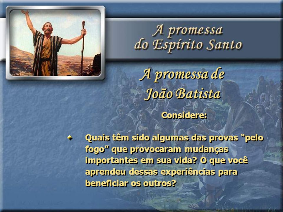 A promessa de João Batista