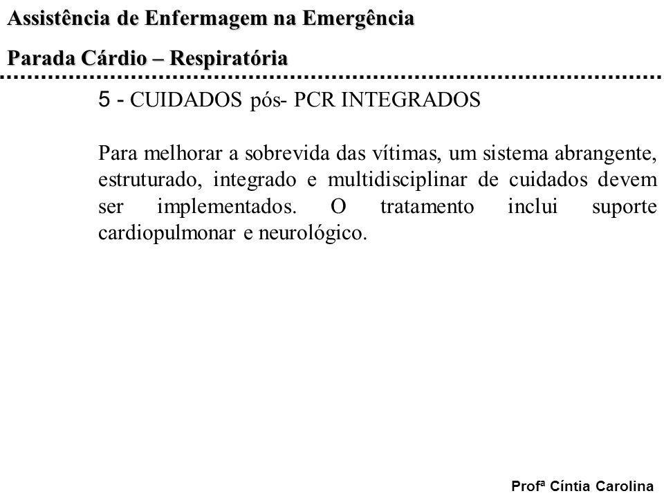 5 - CUIDADOS pós- PCR INTEGRADOS