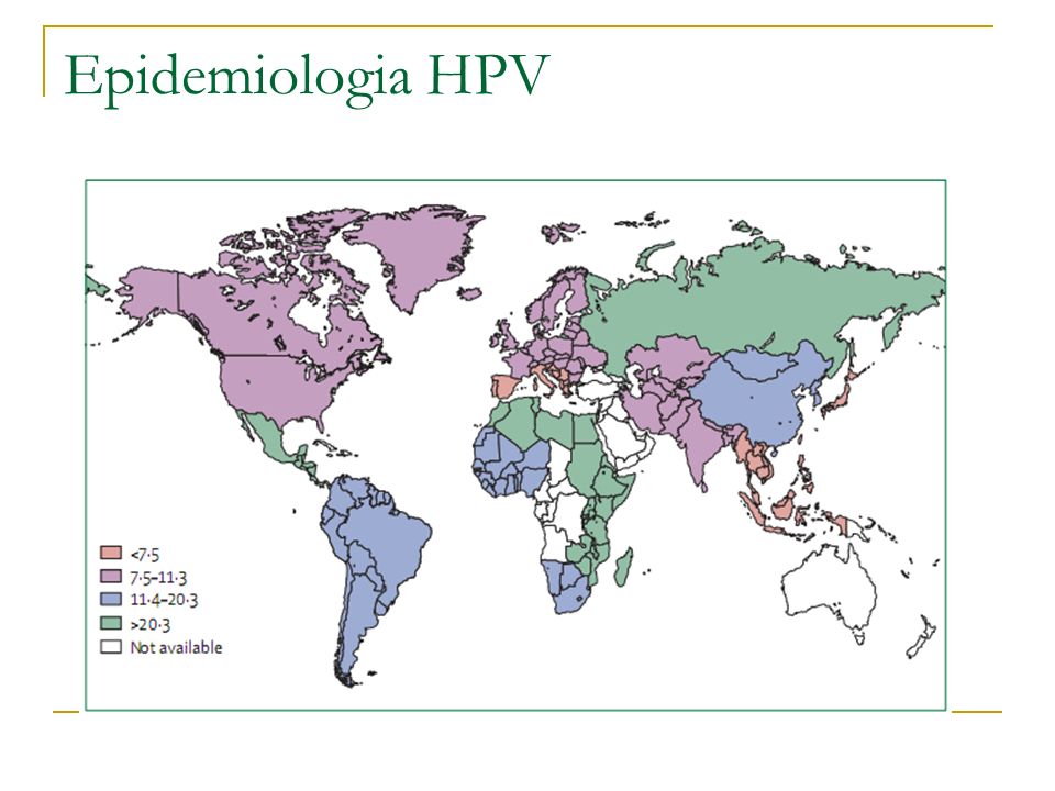Epidemiologia HPV