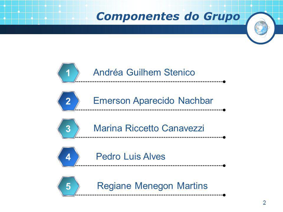 Componentes do Grupo 1 Andréa Guilhem Stenico 2