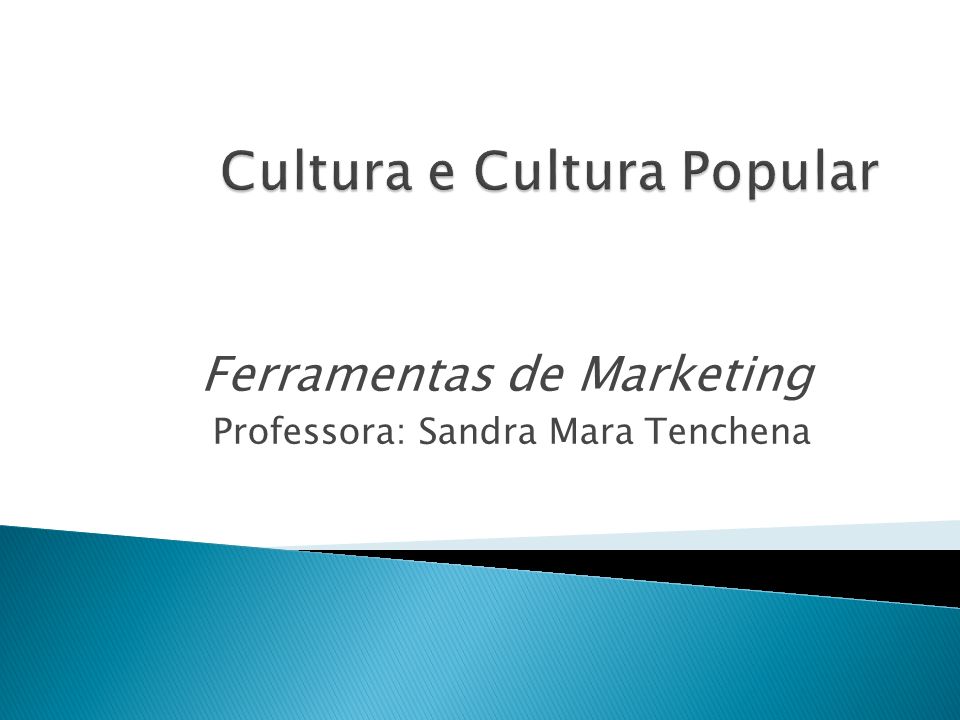 Cultura e Cultura Popular