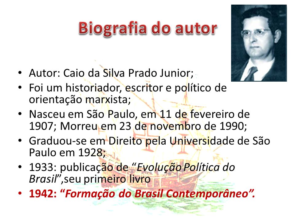 Formação do Brasil Contemporâneo Caio Prado Júnior - ppt carregar