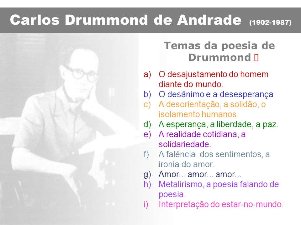 Carlos Drummond de Andrade. - ppt carregar