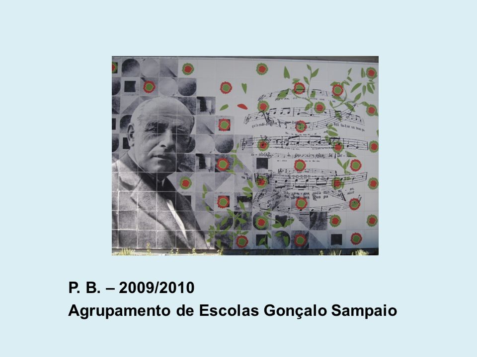 P. B. – 2009/2010 Agrupamento de Escolas Gonçalo Sampaio