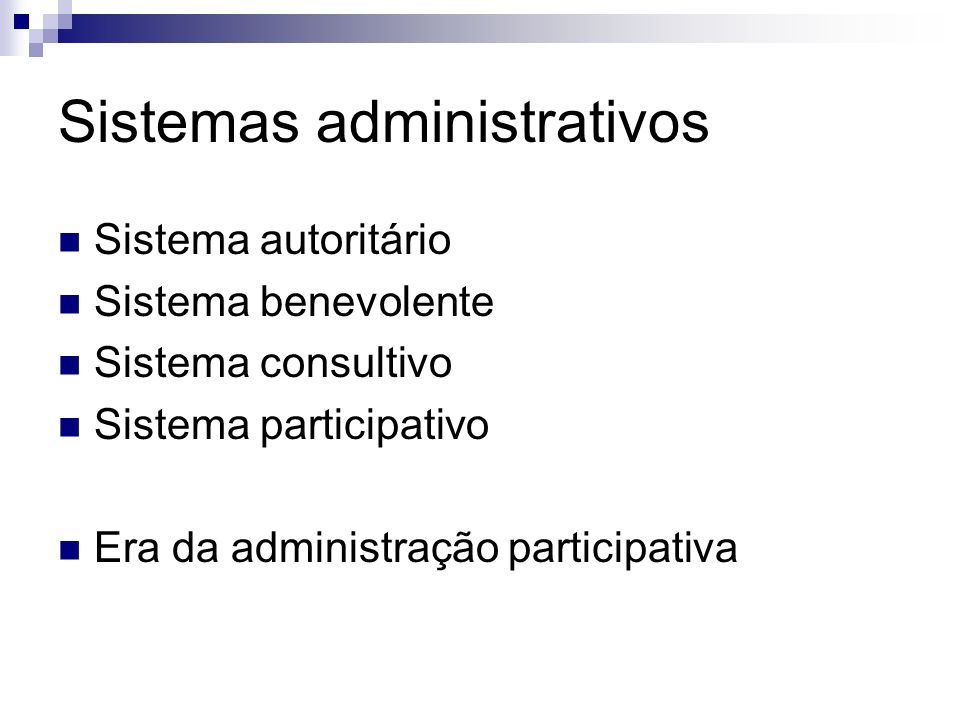 Sistemas administrativos