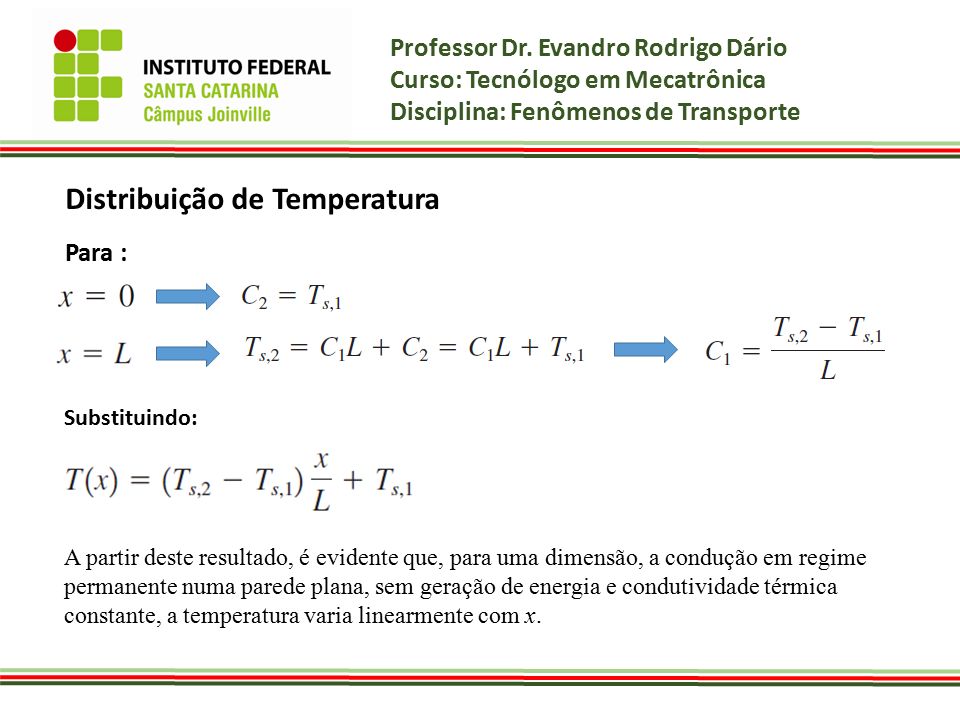 Distribuição de Temperatura