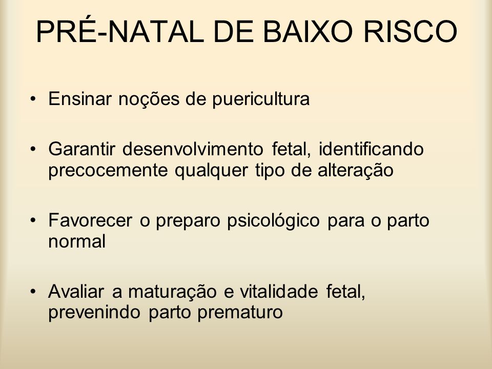 ASSISTÊNCIA PRÉ-NATAL DE BAIXO RISCO - ppt video online carregar